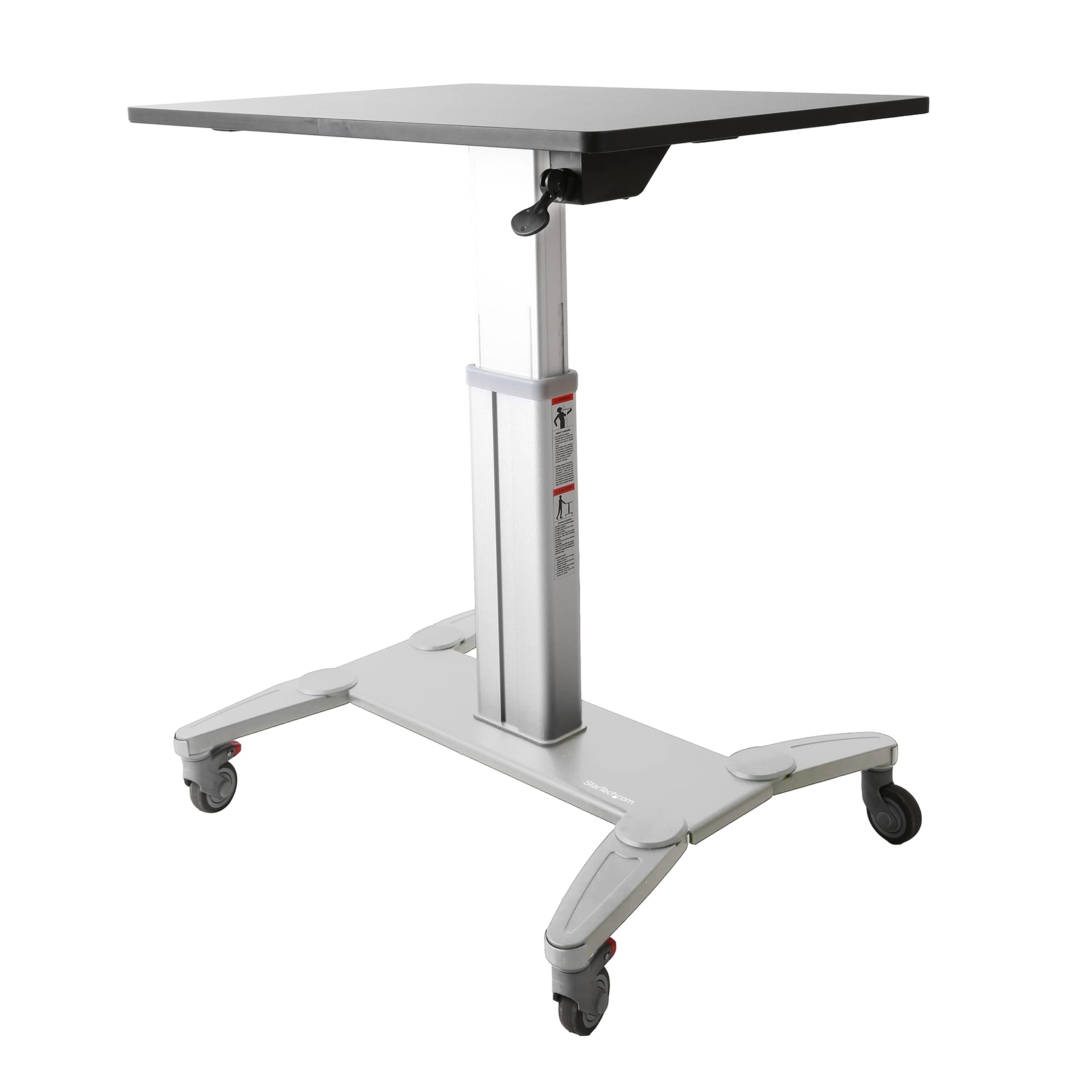 startech-com-stscart-bureau-mobile-debout-assis-debout-roulettes-60x80-cm image 1