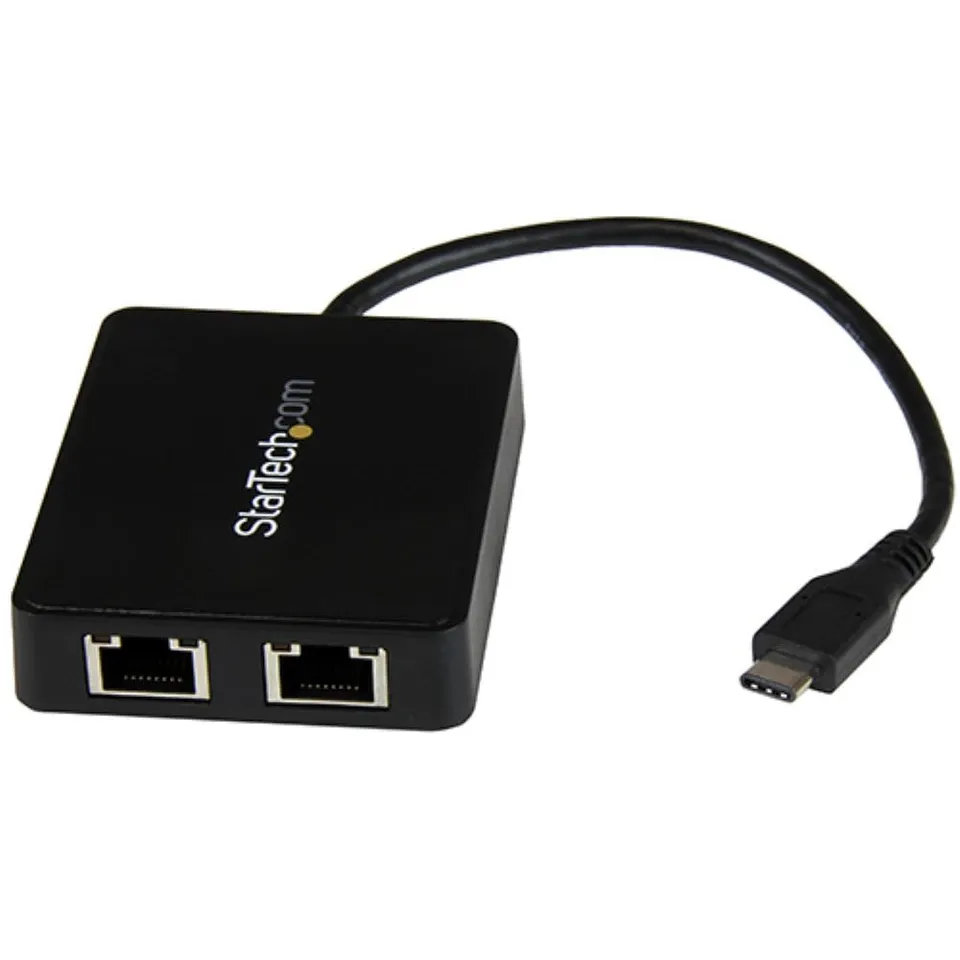 startech-com-adaptateur-usb-c-vers-double-gigabit-ethernet-usb-3-0 image 1