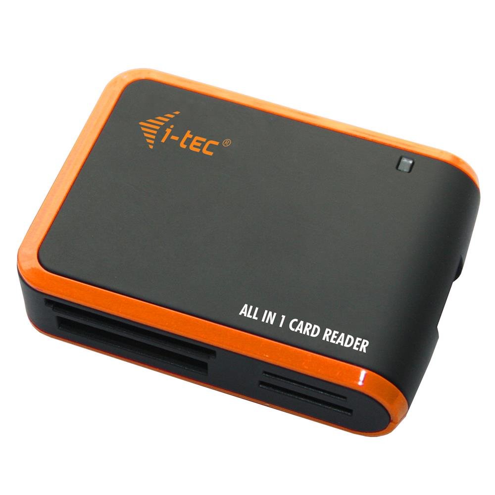 i-tec-solomon-lecteur-de-cartes-m-moire-all-in-one-usb-2-0-noir-orange image 1