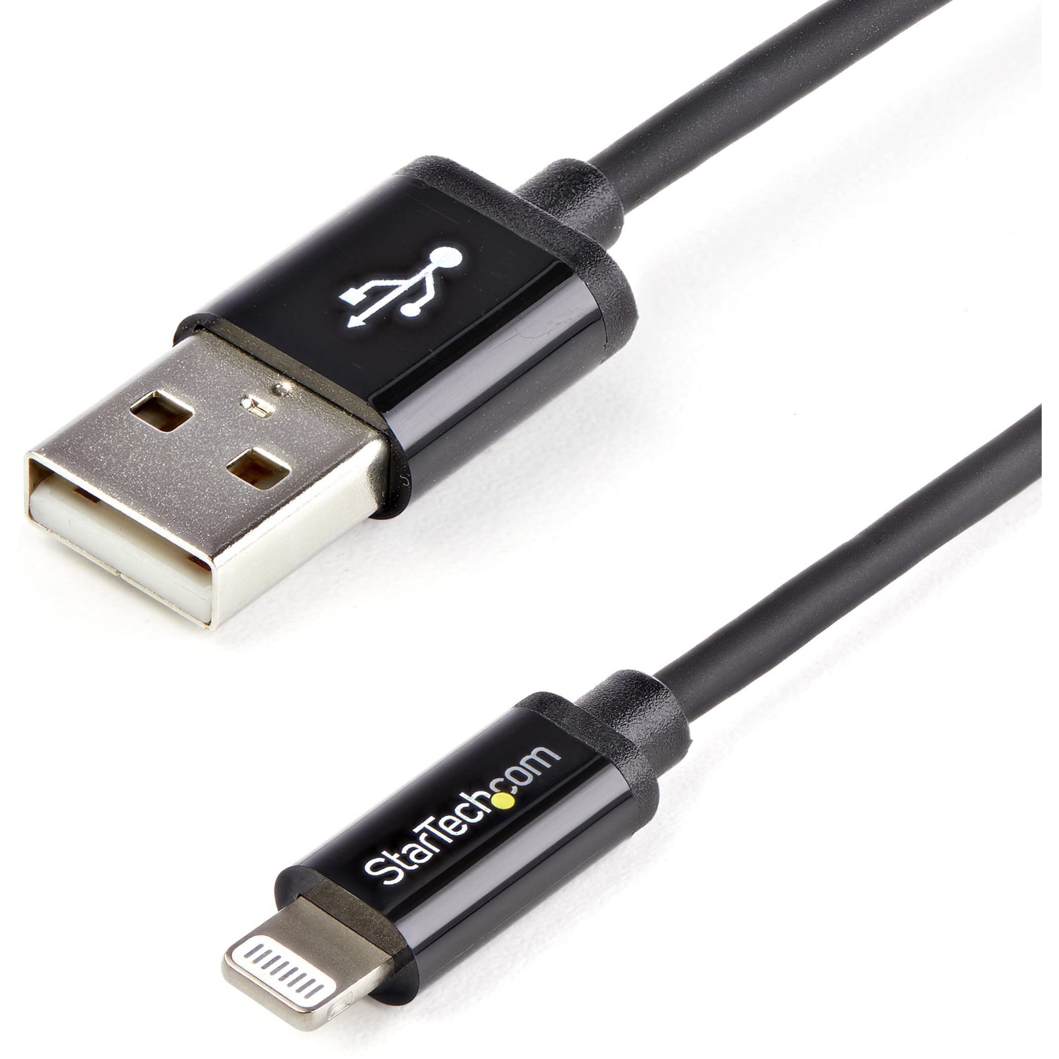 startech-com-c-ble-spiral-lightning-vers-usb-0-3-m-certifi-mfi-noir image 5