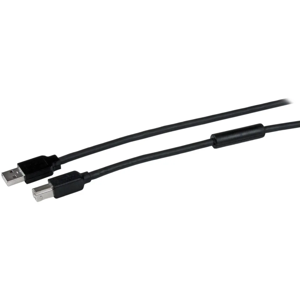 startech-com-usb2hab50ac-c-ble-usb-2-0-actif-15-m-usb-a-vers-usb-b-noir-m-m image 1