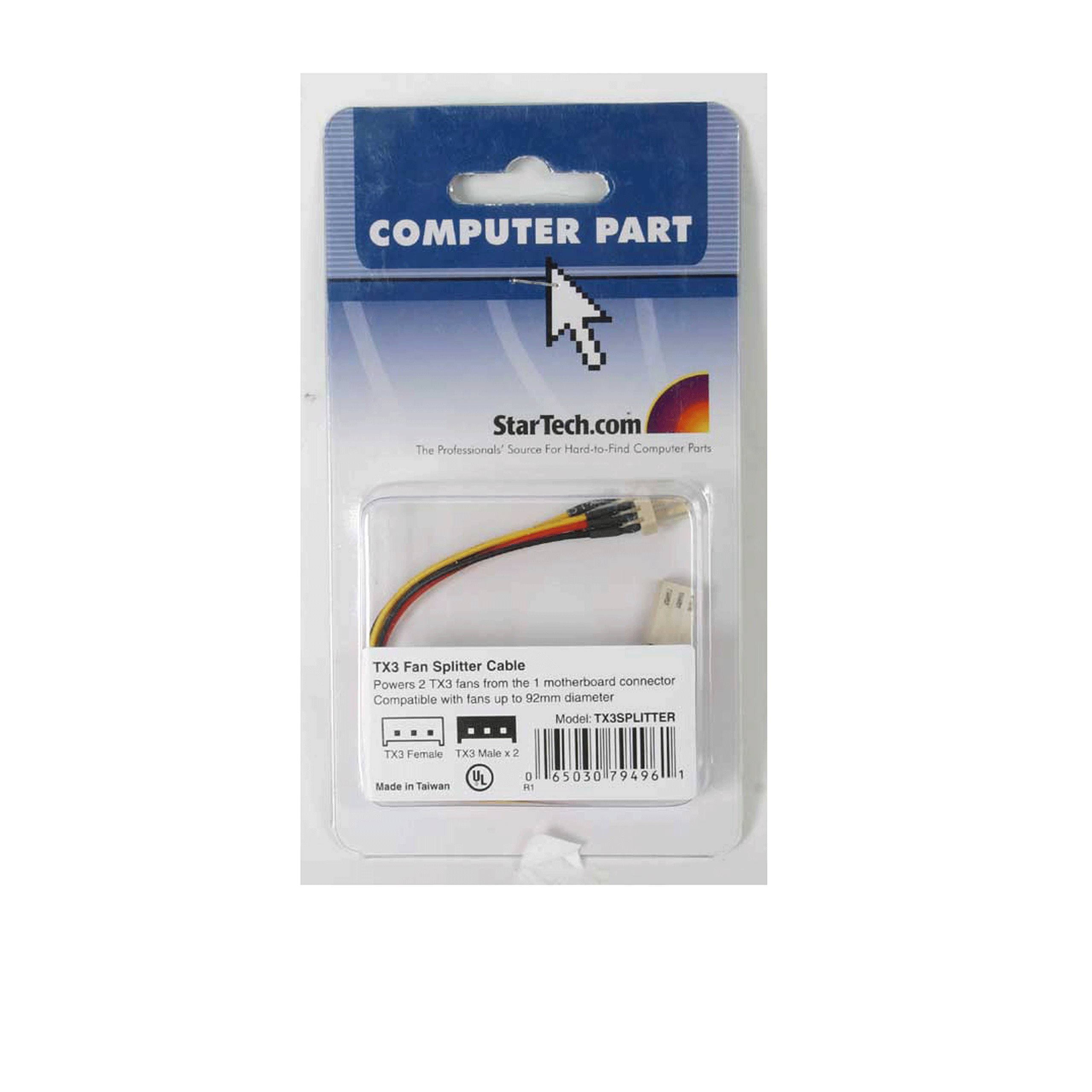 startech-com-tx3splitter-c-ble-y-ventilateur-pc-3-broches-15-cm image 7