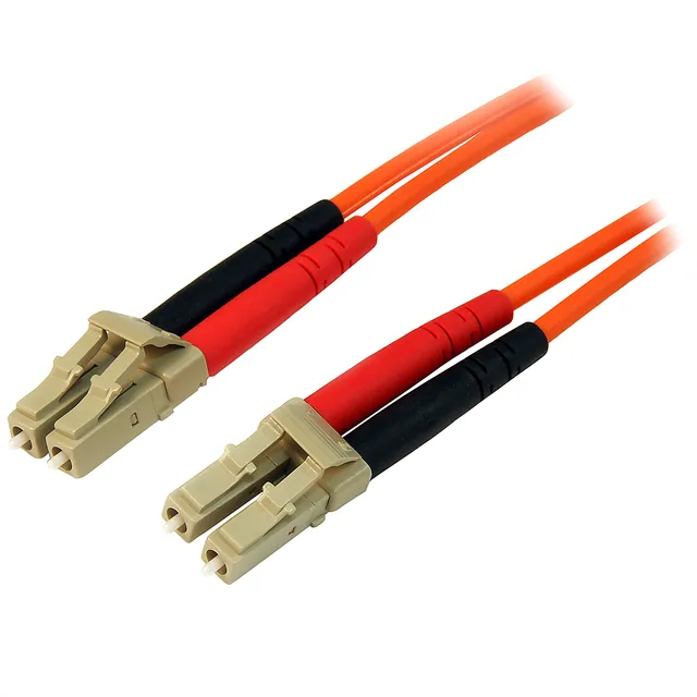 startech-com-c-ble-fibre-optique-duplex-lc-lc-multimode-om2-50-125-2-m-orange-50 image 1