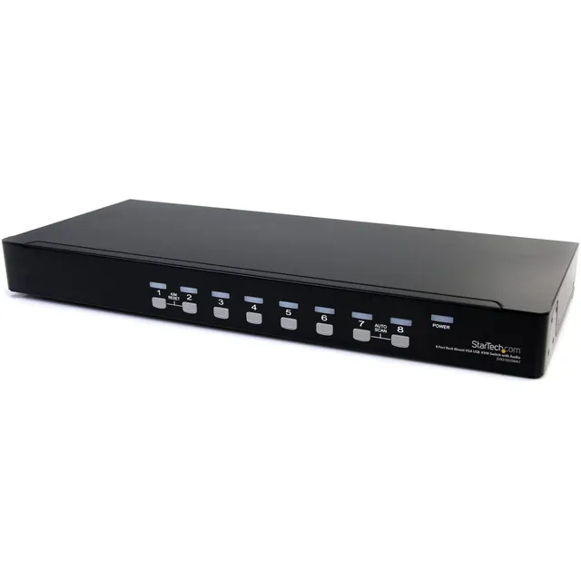 startech-com-commutateur-kvm-usb-vga-8-ports-rack-audio-s-rie-st12mhdlan image 1