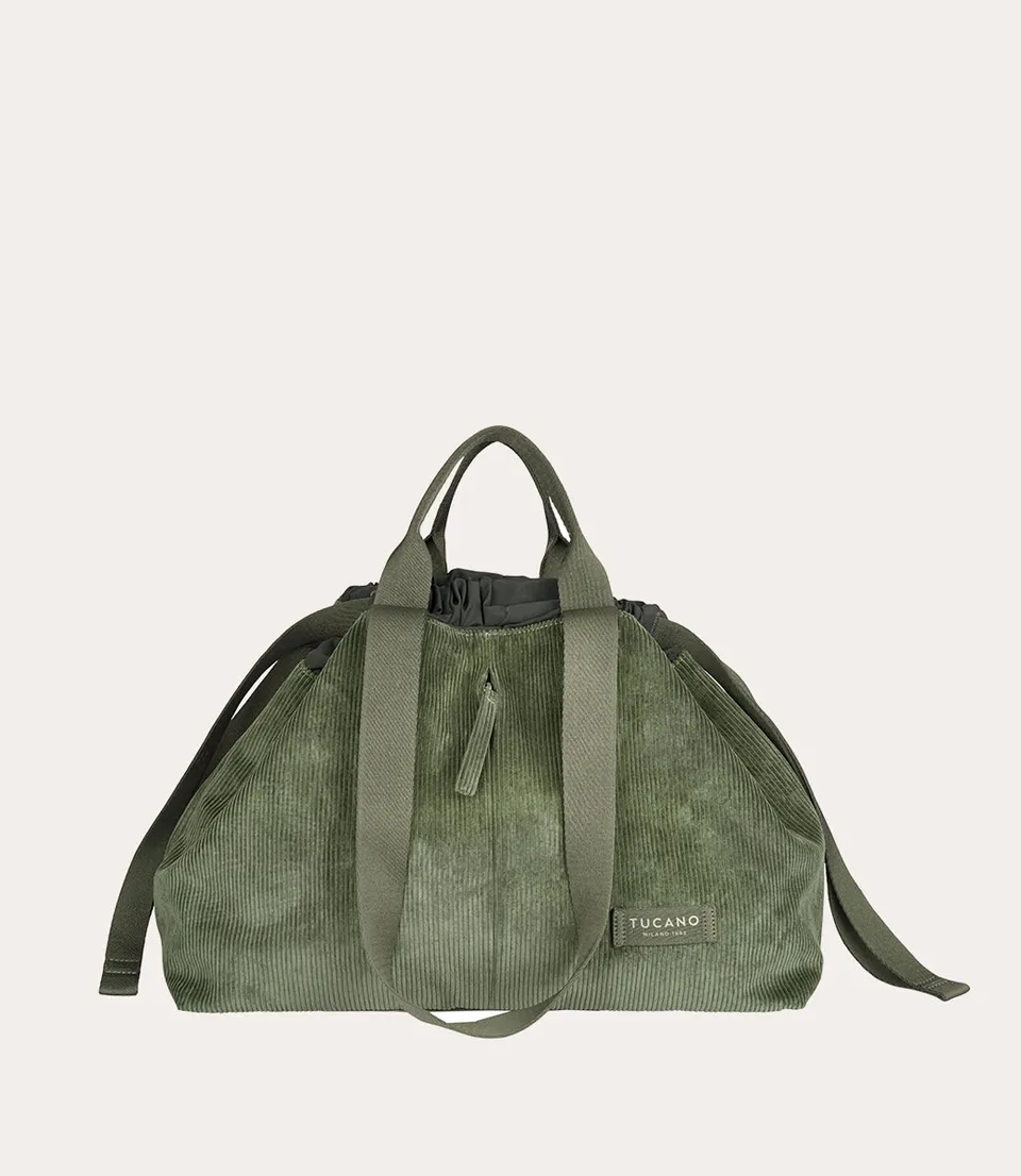 tucano-carry-corduroy-medium-sac-shopper-velours image 1