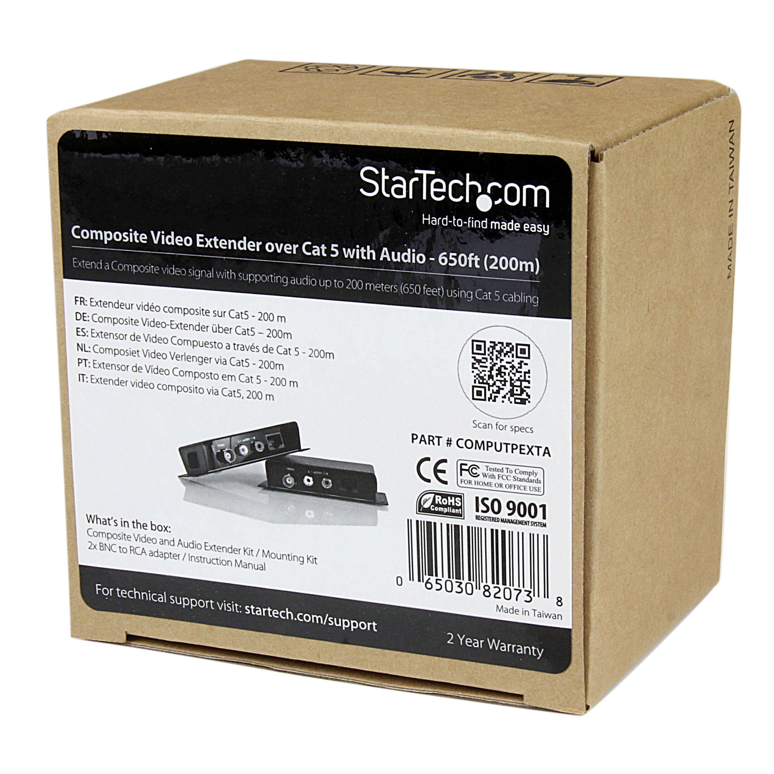 startech-com-extendeur-vid-o-composite-sur-cat-5-avec-audio-st12mhdlan-series image 5
