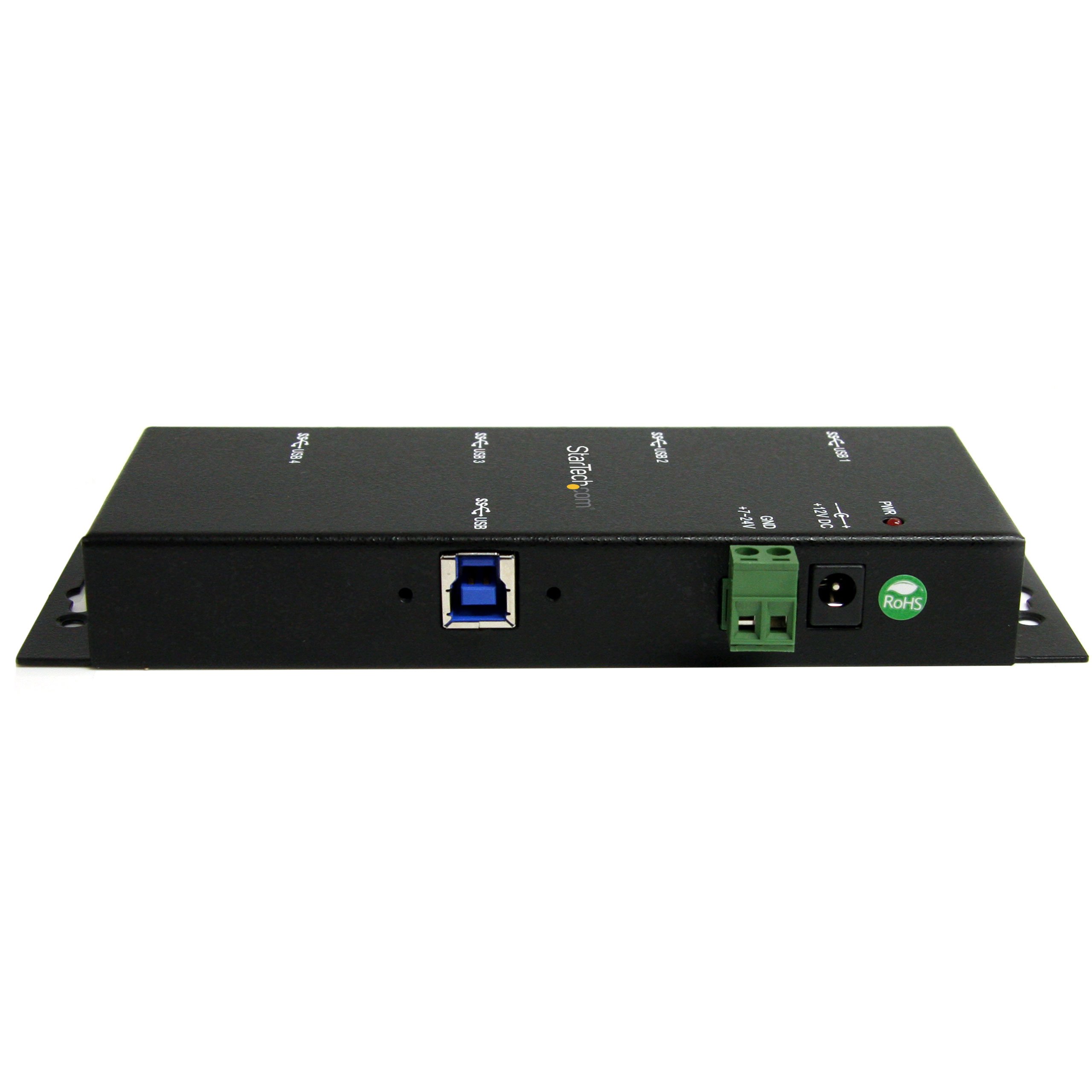 startech-com-st4300usbm-hub-industriel-usb-3-0-4-ports-m-tal-montable image 3