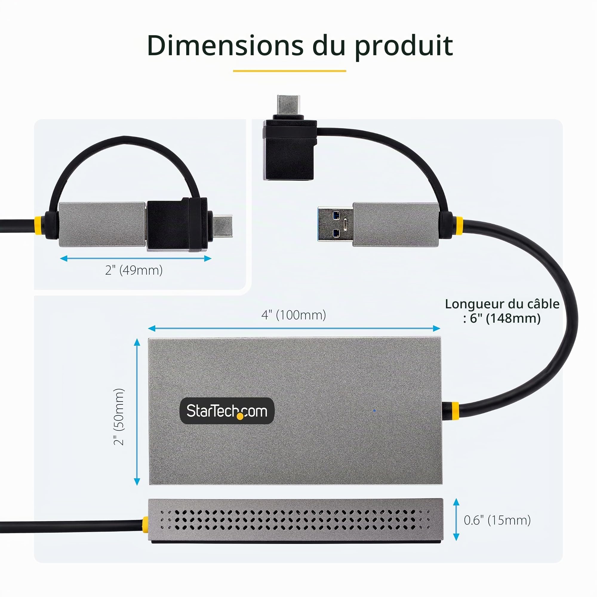 startech-com-convertisseur-usb-3-0-a-c-vers-double-hdmi-4k30-1080p image 7