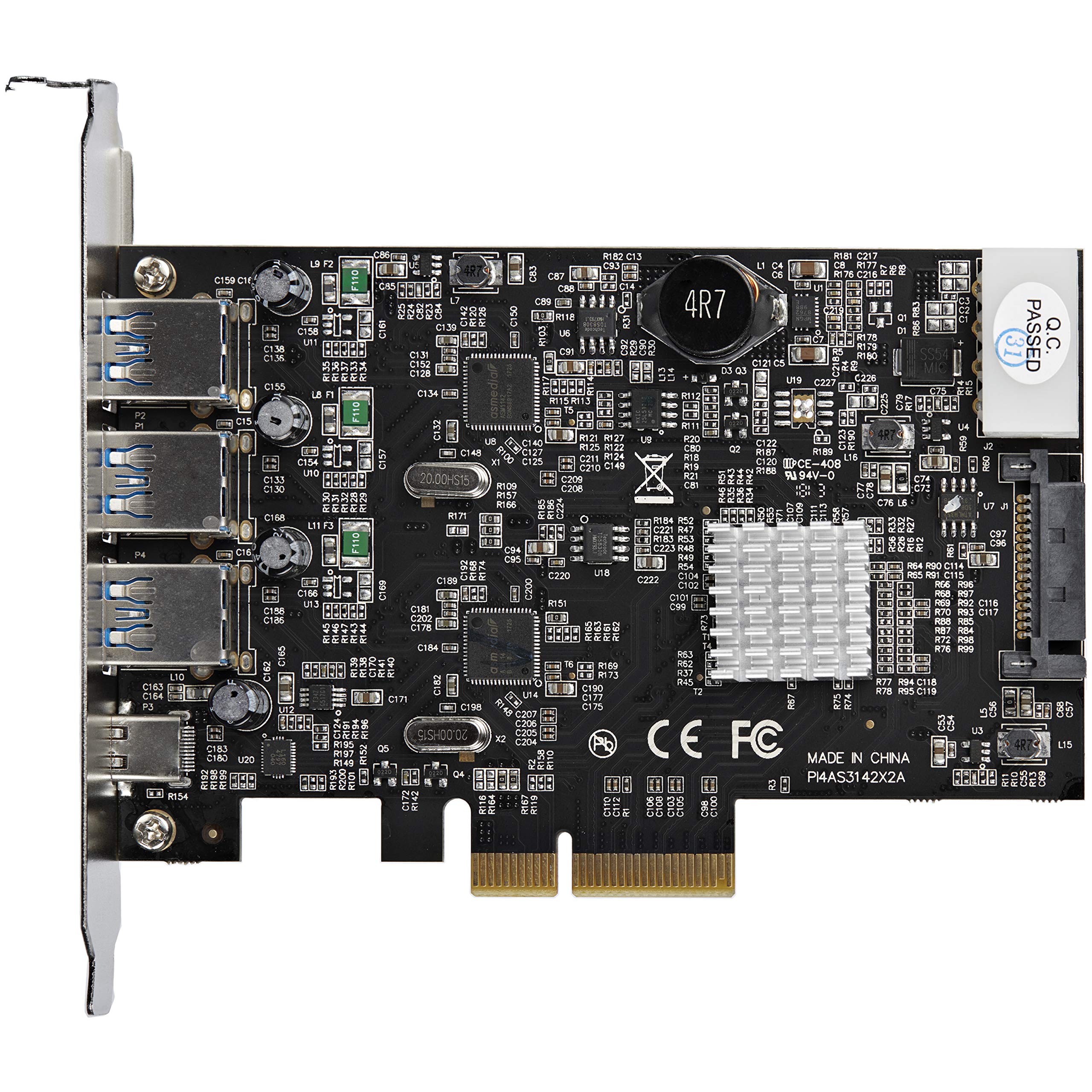startech-com-pexus313ac2v-carte-pcie-usb-3-1-10gbps-3x-usb-a-1x-usb-c image 4