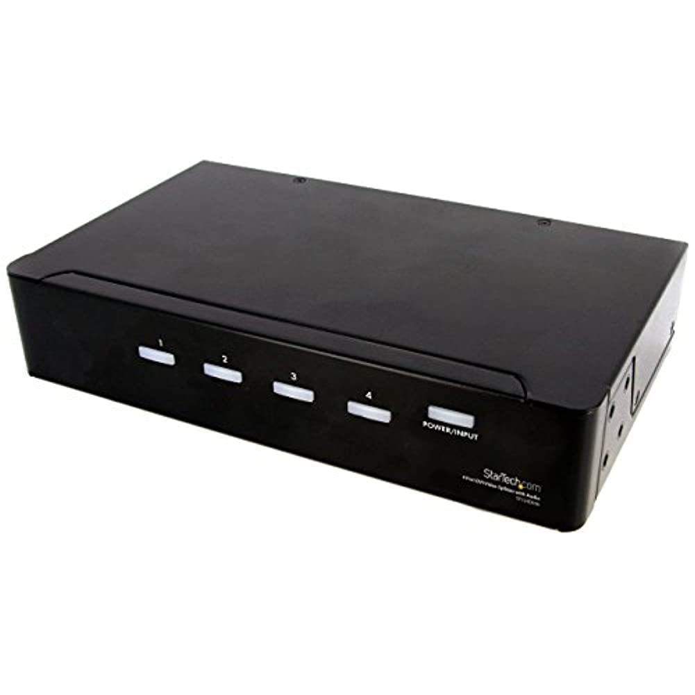 startech-com-st124dvia-r-partiteur-vid-o-4-ports-dvi-audio image 1