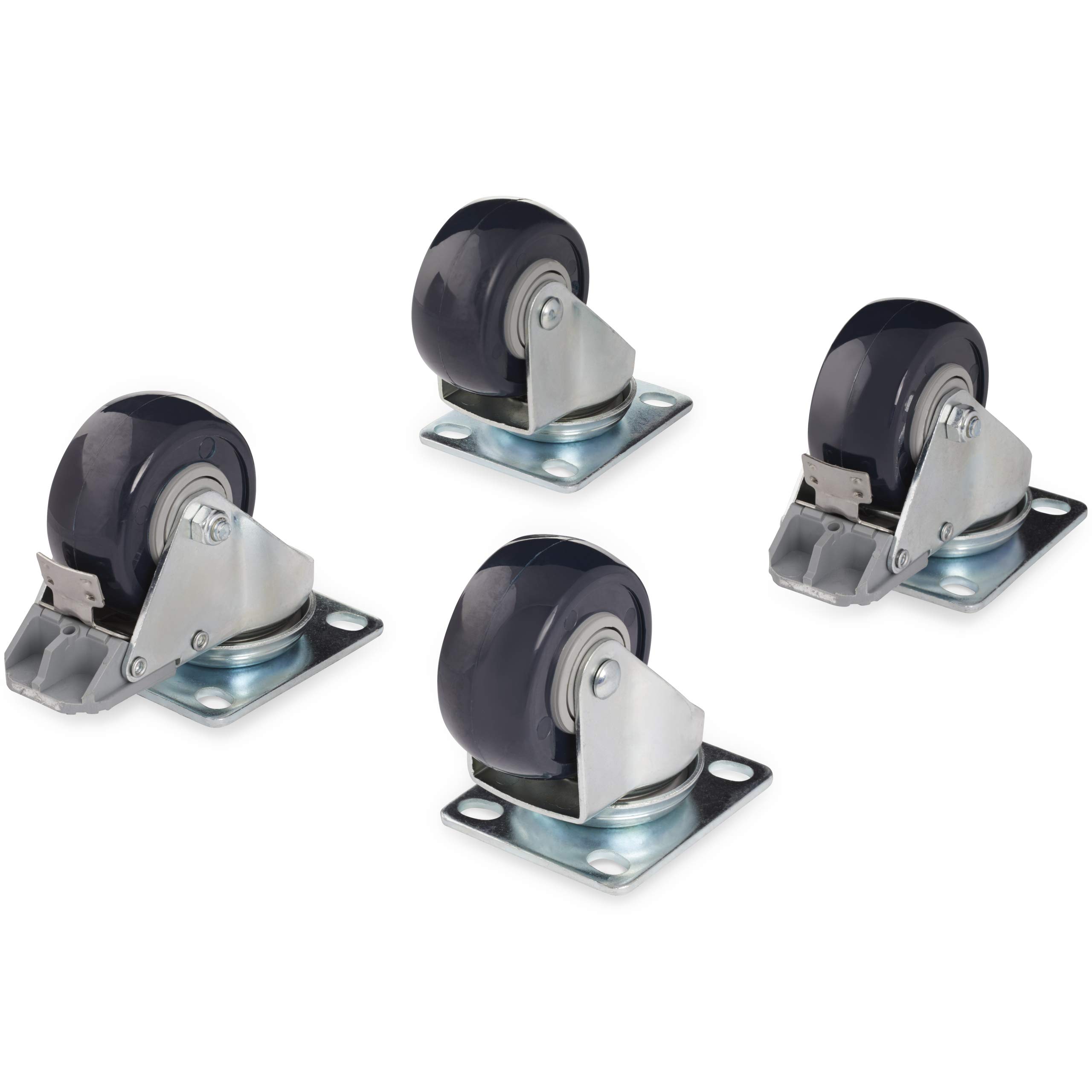 startech-com-4postcaster-kit-4-roulettes-pivotantes-pour-rack-4-montants-200-kg image 1