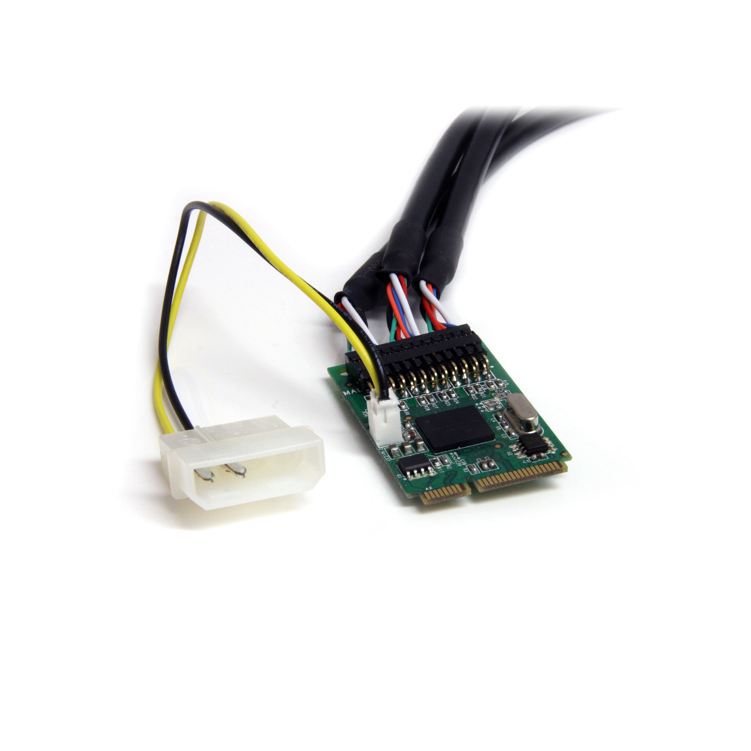 startech-com-mpex1394b3-carte-mini-pci-express-firewire-3-ports-800-mbps image 2
