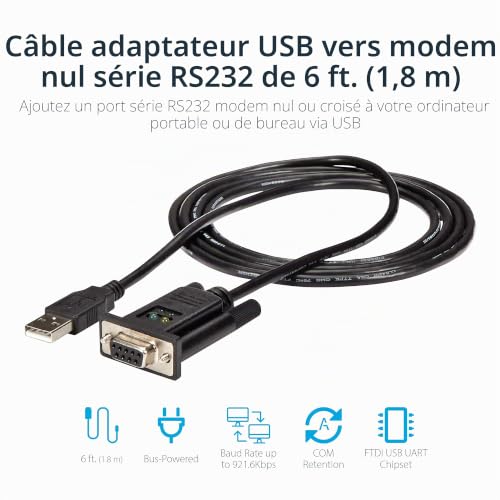 startech-com-icusb232ftn-adaptateur-usb-vers-s-rie-rs232-null-modem-1-8m-ftdi image 7