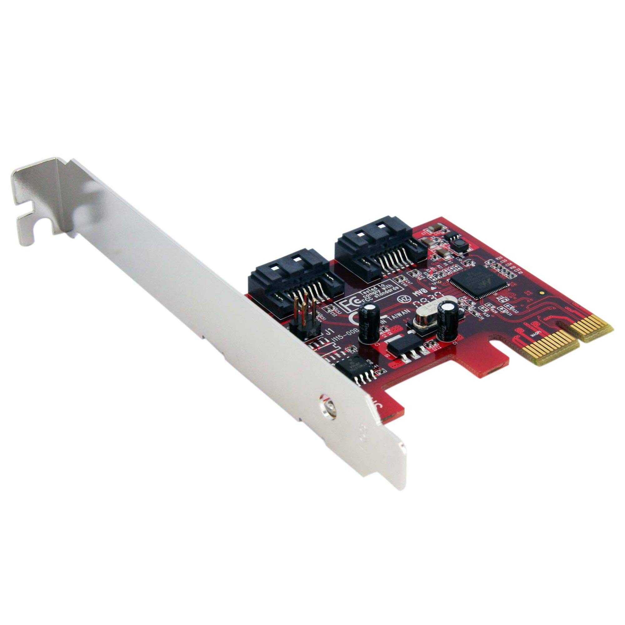 startech-com-pexsat32-carte-contr-leur-pcie-vers-2-ports-sata-iii-6-gbps-raid image 1