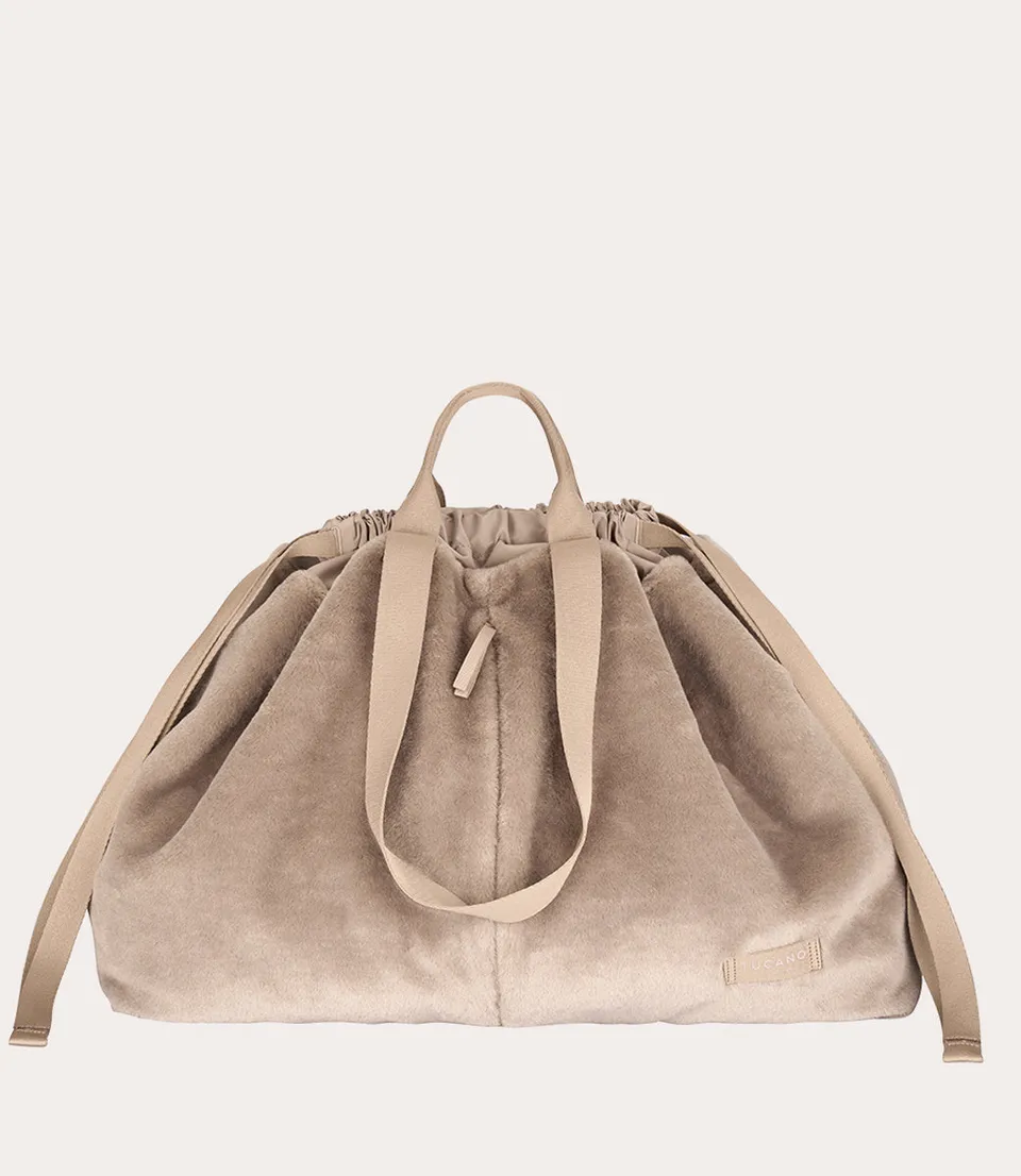 tucano-carry-fur-large-sac-de-week-end-fausse-fourrure-douce image 1