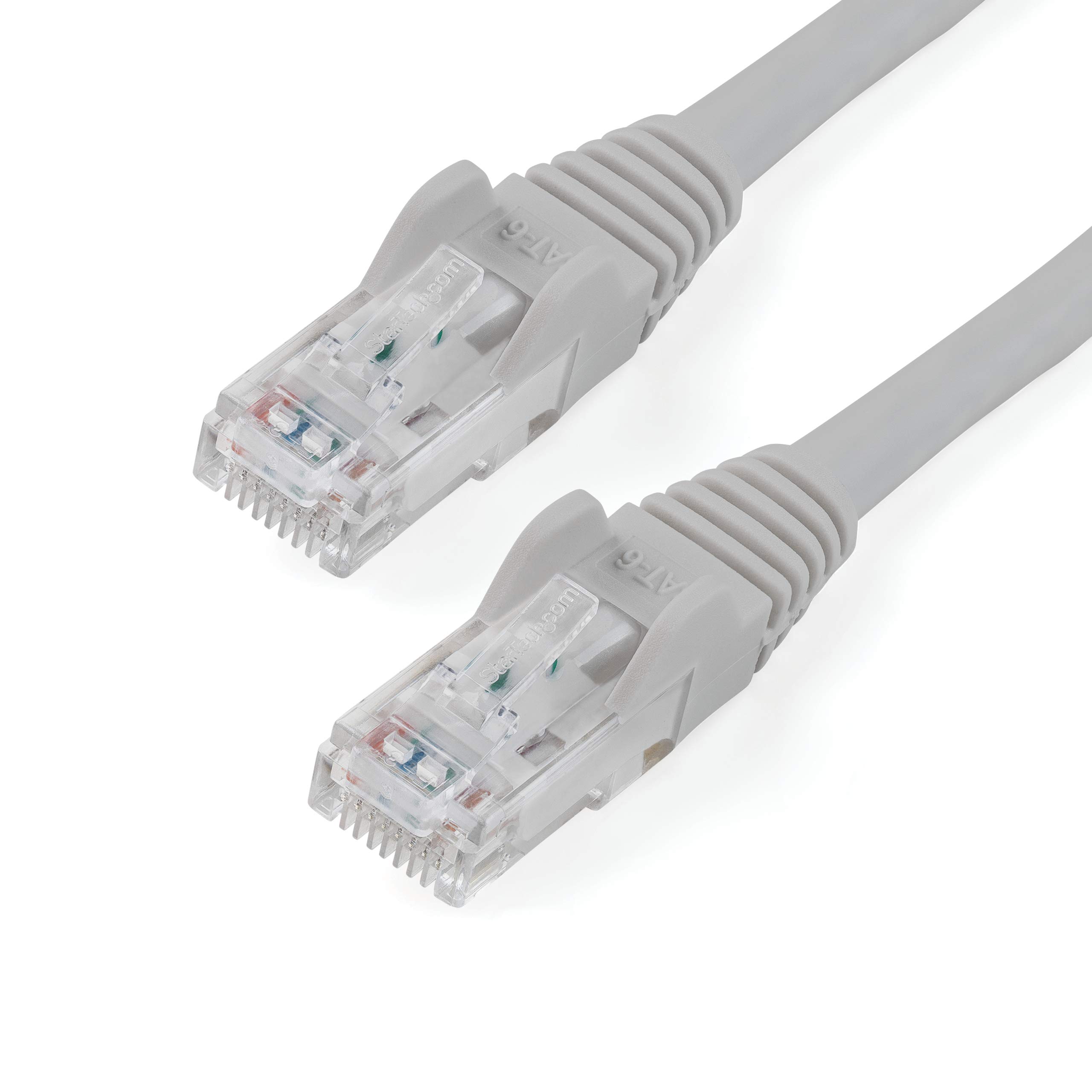 startech-com-n6patc1mgr-c-ble-patch-cat6-1-m-rj45-poe-100w-gris image 1