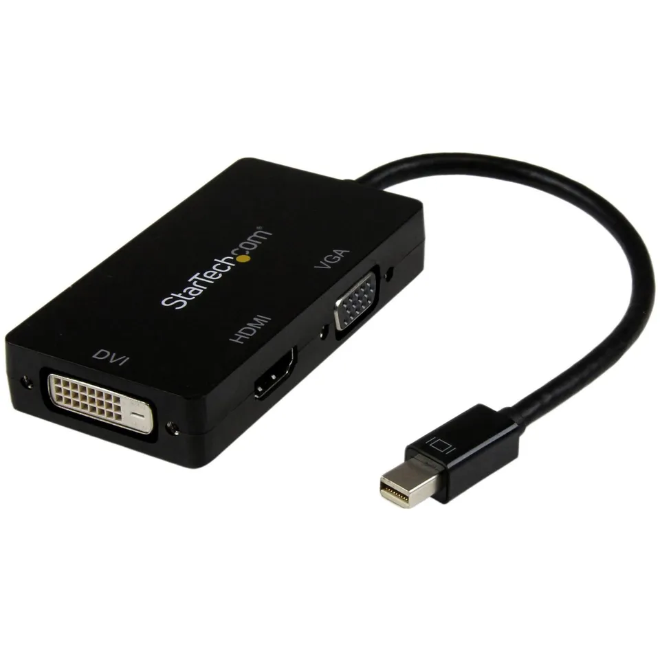 startech-com-adaptateur-3-en-1-mini-displayport-vers-hdmi-vga-dvi-1080p image 1