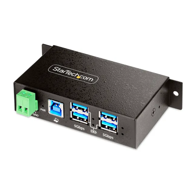 startech-com-hub-usb-g-r-4-ports-usb-a-5gbps-esd-m-tal-5g4aindrm-usb-a-hub image 1