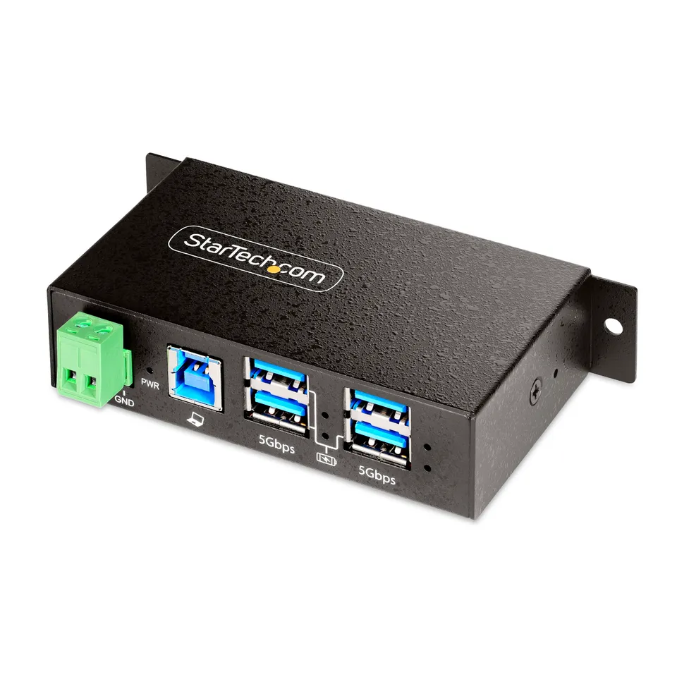 startech-com-hub-usb-g-r-4-ports-usb-a-5gbps-esd-m-tal-5g4aindrm-usb-a-hub image 1