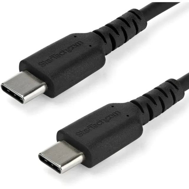 startech-com-rusb2cc2mb-c-ble-usb-c-vers-usb-c-2-m-60w-gaine-tpe-fibre-aramide-n image 1