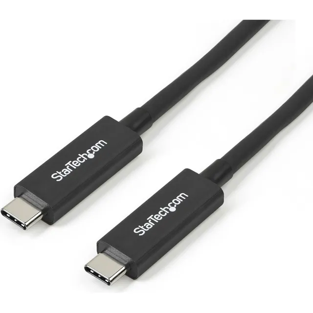 startech-com-c-ble-thunderbolt-3-actif-1-m-40-gbps-100w-pd-5k-noir image 1