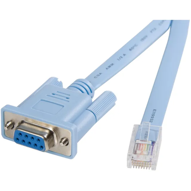 startech-com-db9concabl6-c-ble-console-rj45-m-le-vers-db9-femelle-1-8-m-bleu-cis image 1