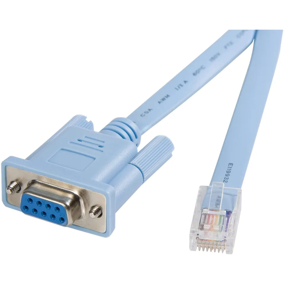 startech-com-db9concabl6-c-ble-console-rj45-m-le-vers-db9-femelle-1-8-m-bleu-cis image 1