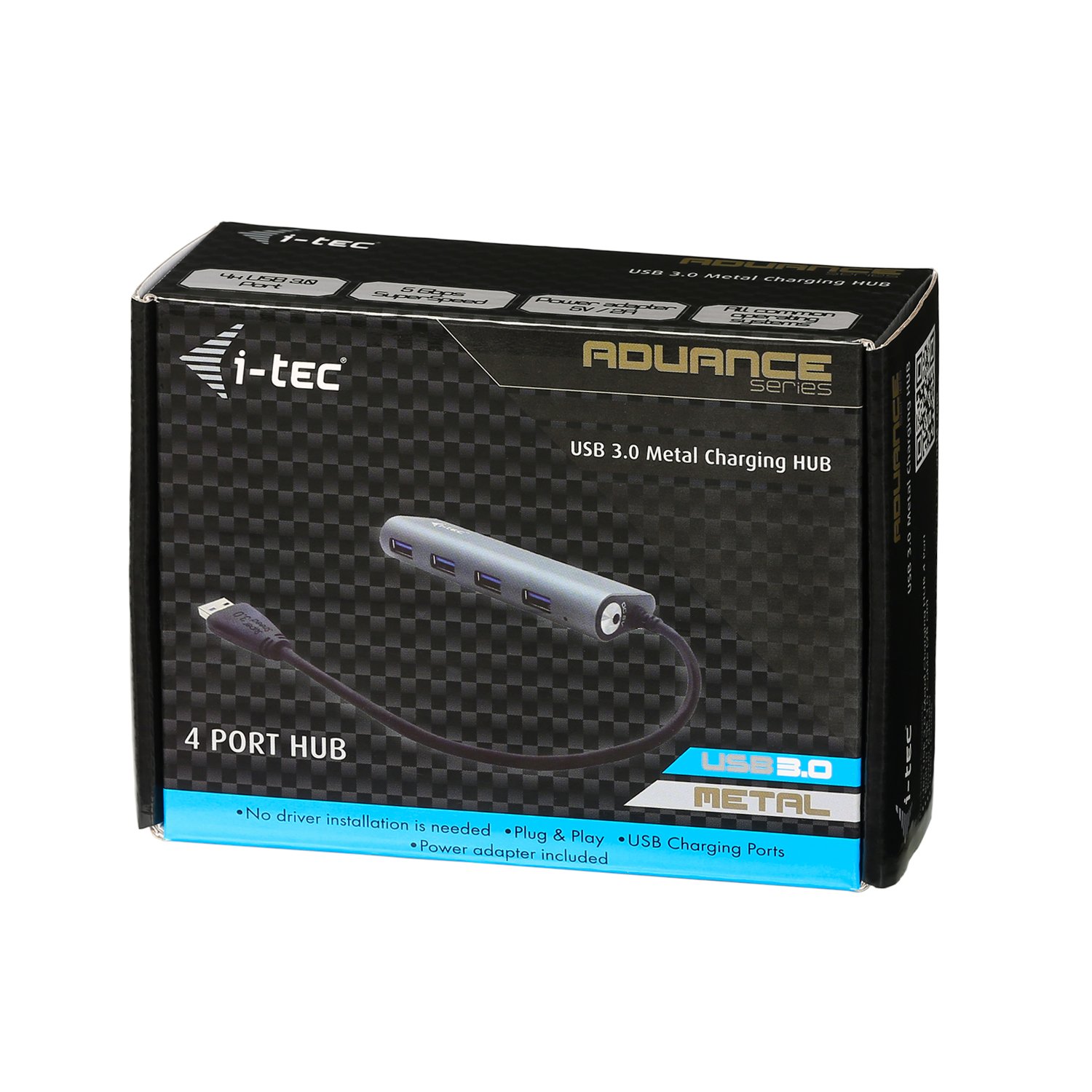 i-tec-hub-usb-3-0-m-tal-4-ports-avec-alimentation-5-gbps image 6