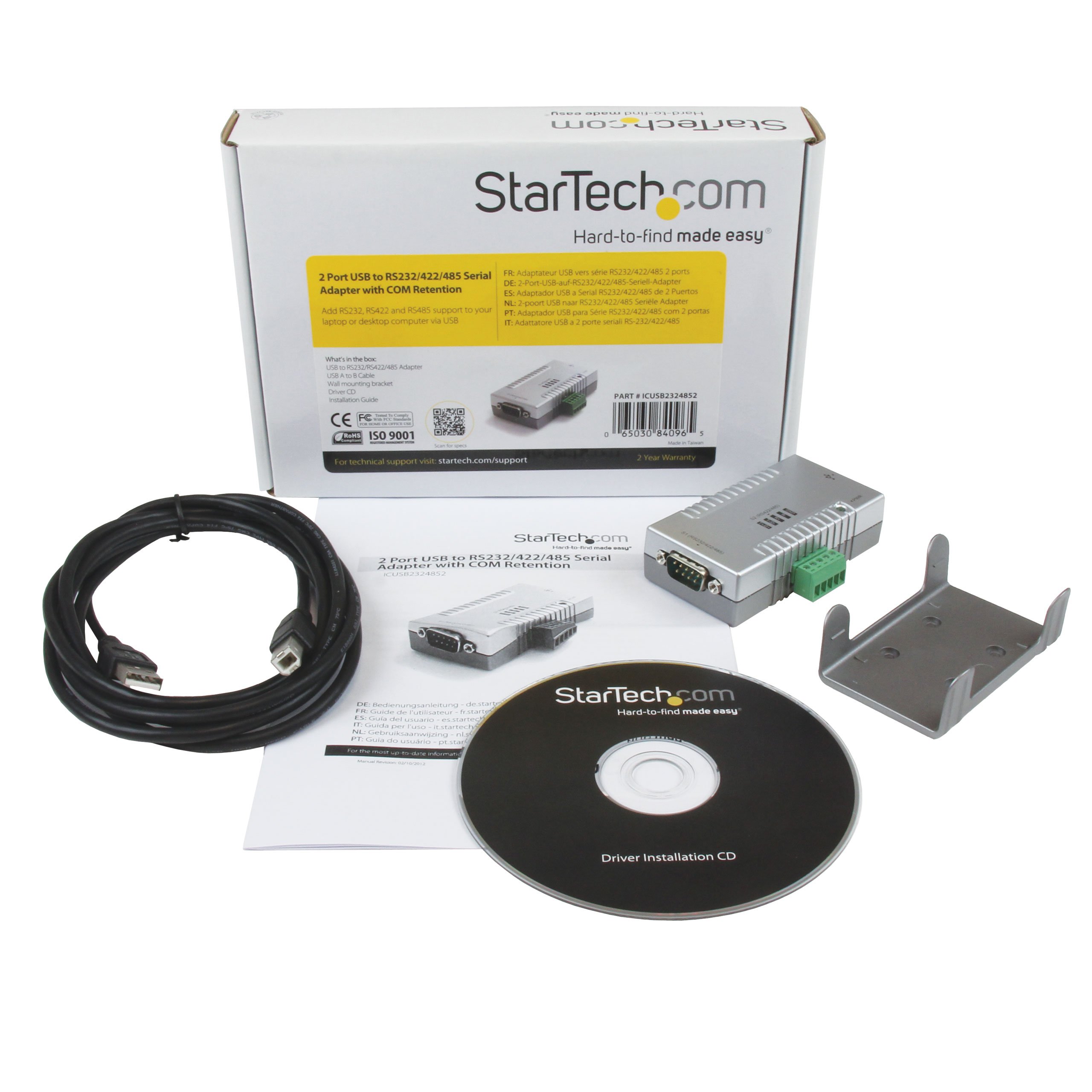 startech-com-icusb2324852-adaptateur-usb-vers-2-ports-s-rie-rs232-rs422-rs485 image 3