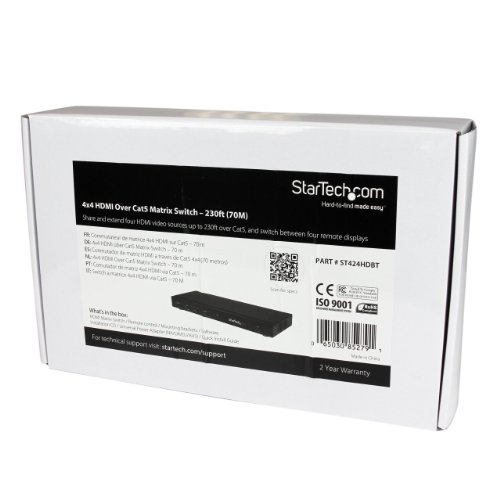 startech-com-st424hdbt-switch-matrice-4x4-hdmi-hdbaset-sur-cat5-cat6-70-m-1080p image 8