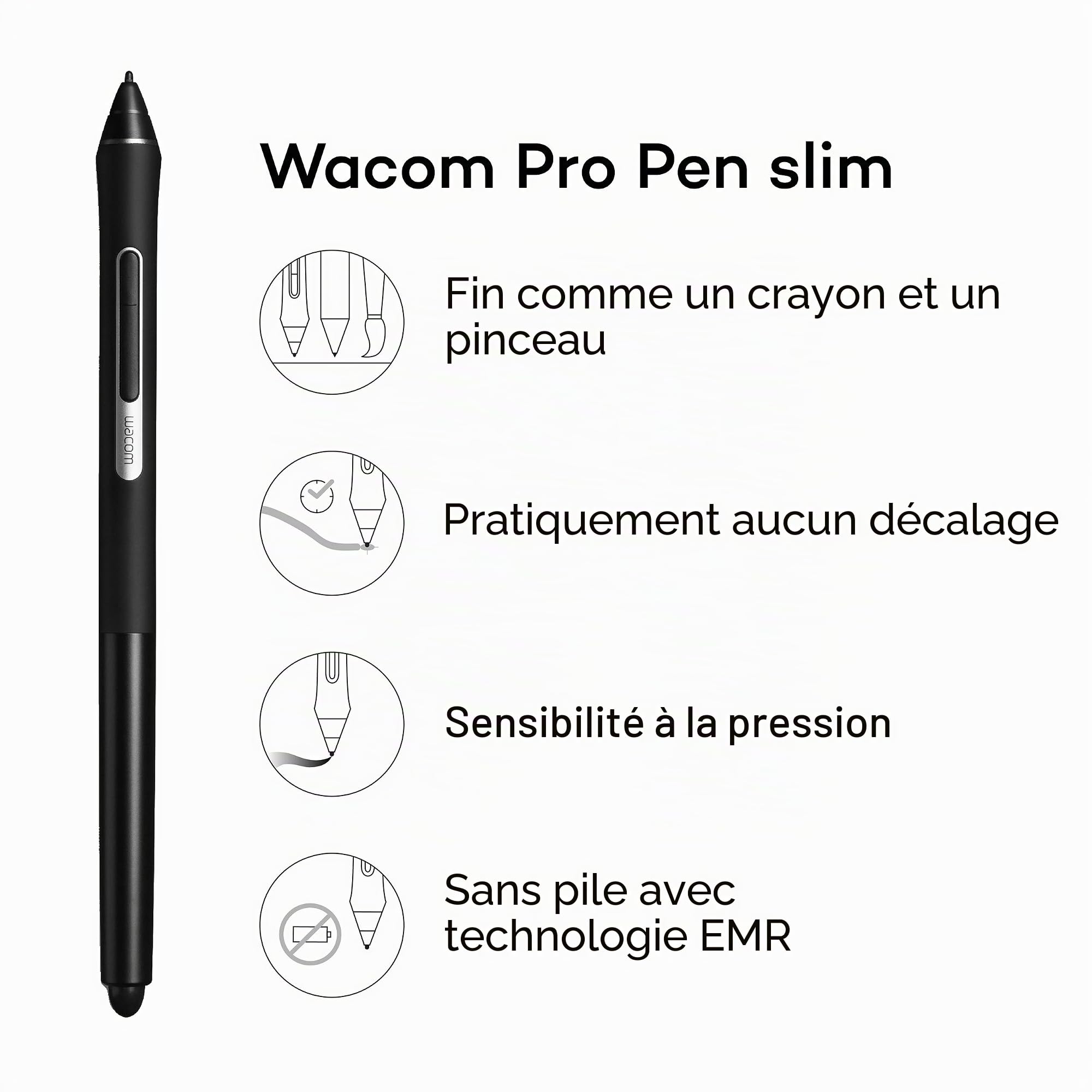 wacom-pro-pen-slim-stylet-pr-cis-8192-niveaux-pour-mobilestudio-pro-cintiq-pro-i image 2