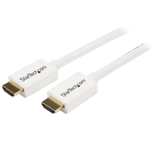 startech-com-hd3mm2mw-c-ble-hdmi-haute-vitesse-ultra-hd-4k-2-m-blanc-m-m-cl3 image 1