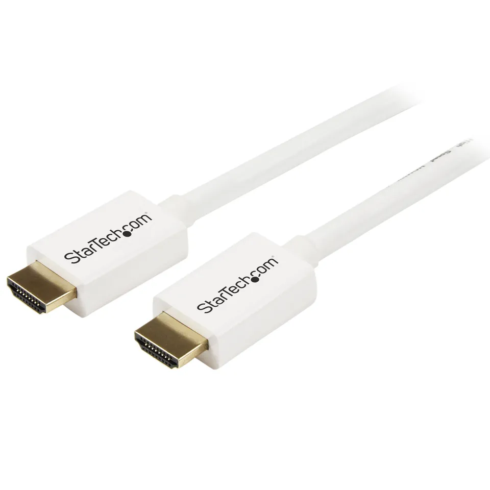 startech-com-hd3mm2mw-c-ble-hdmi-haute-vitesse-ultra-hd-4k-2-m-blanc-m-m-cl3 image 1