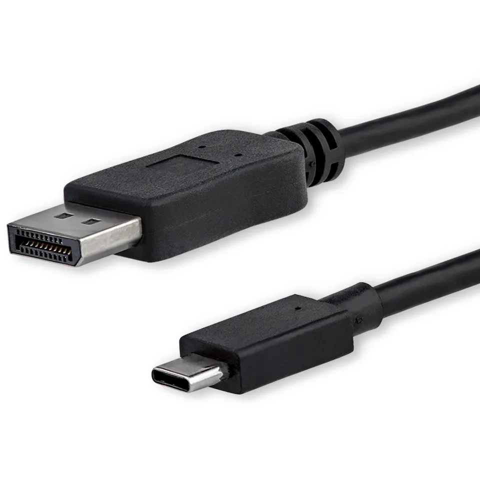 startech-com-c-ble-usb-c-vers-displayport-1-2-4k-60hz-1-m-noir image 1