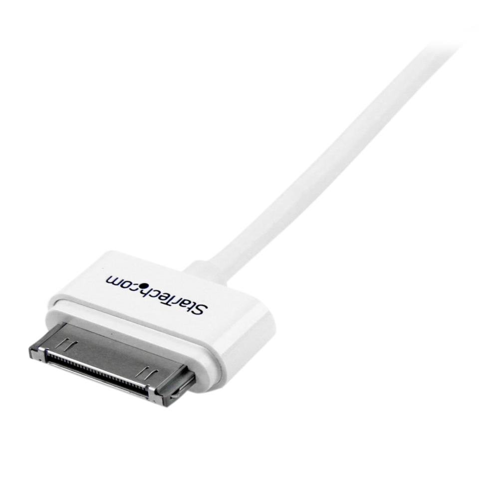 startech-com-usb2adc1m-c-ble-apple-dock-30-broches-vers-usb-1-m-blanc image 3