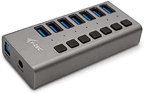 i-tec-hub-usb-3-0-aliment-7-ports-avec-interrupteurs-et-alimentation-36w image 4