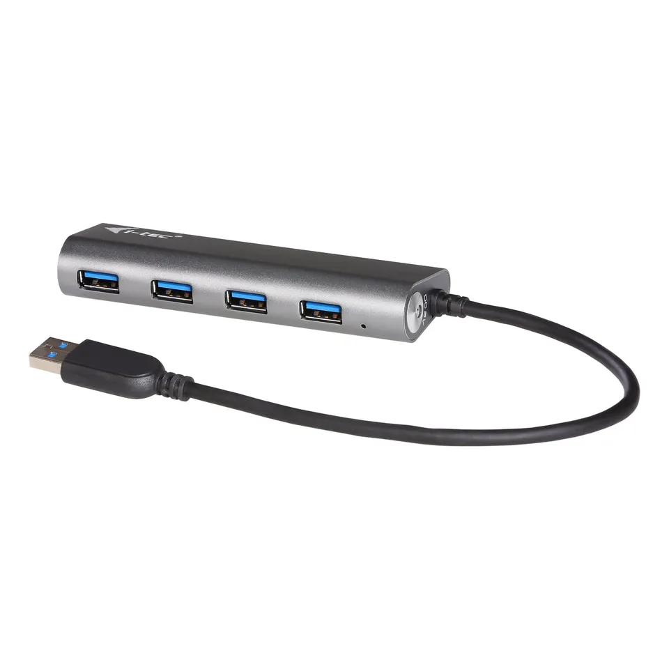 i-tec-hub-usb-3-0-m-tal-4-ports-avec-alimentation-5-gbps image 1