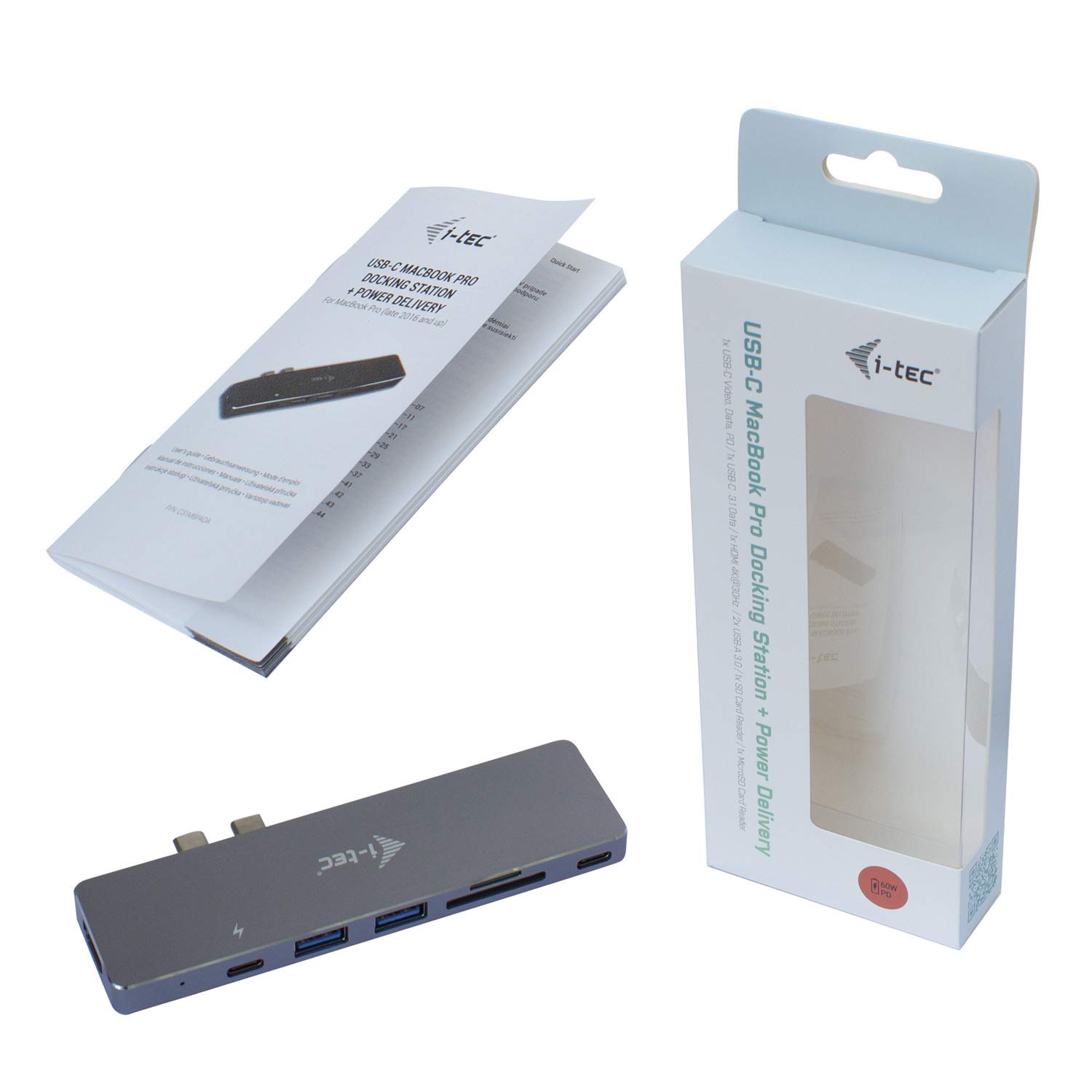 i-tec-solomon-station-d-accueil-thunderbolt-3-4k-pour-macbook-pro-air-hdmi-100w- image 5