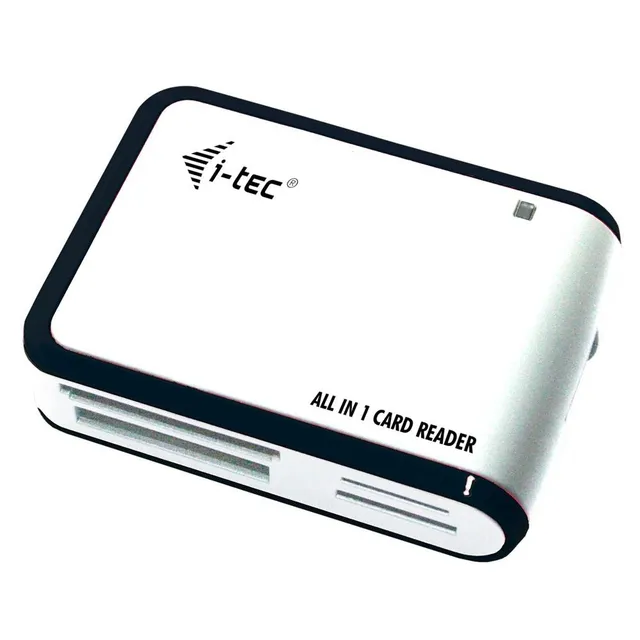 i-tec-lecteur-de-carte-usb-2-0-tout-en-un-microsd-et-m2-blanc-noir image 1
