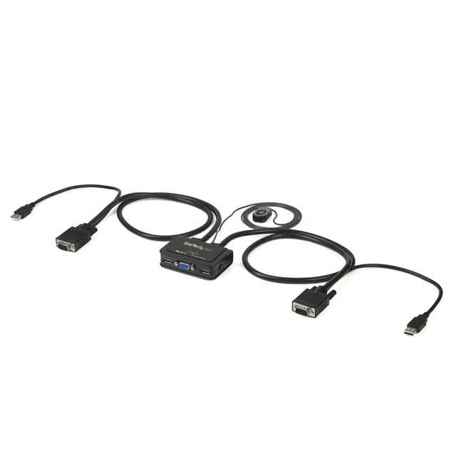 startech-com-sv211usb-switch-kvm-usb-vga-2-ports-avec-c-bles image 1