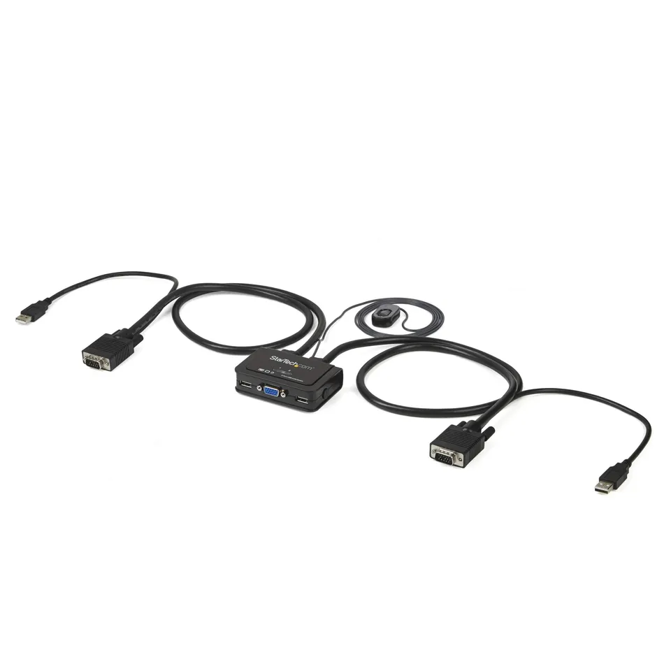 startech-com-sv211usb-switch-kvm-usb-vga-2-ports-avec-c-bles image 1