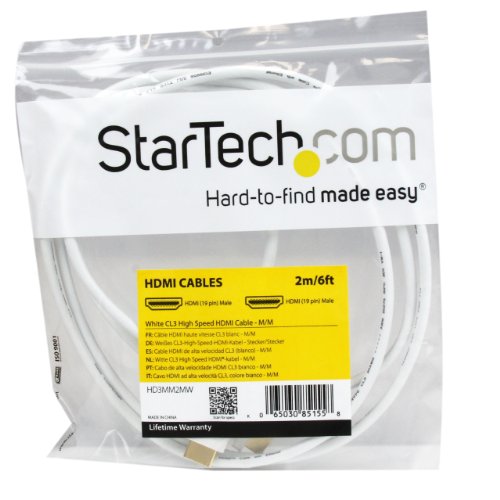 startech-com-hd3mm2mw-c-ble-hdmi-haute-vitesse-ultra-hd-4k-2-m-blanc-m-m-cl3 image 8
