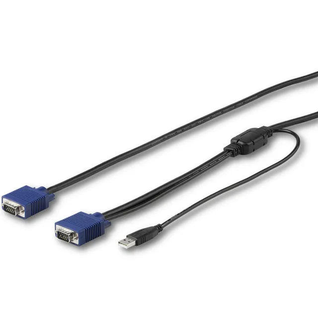 startech-com-rkconsuv10-c-ble-kvm-usb-vga-3-m-pour-console-rack image 1