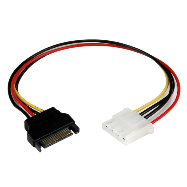 startech-com-lp4satafm12-c-ble-adaptateur-alimentation-sata-vers-lp4-molex-30-cm image 1