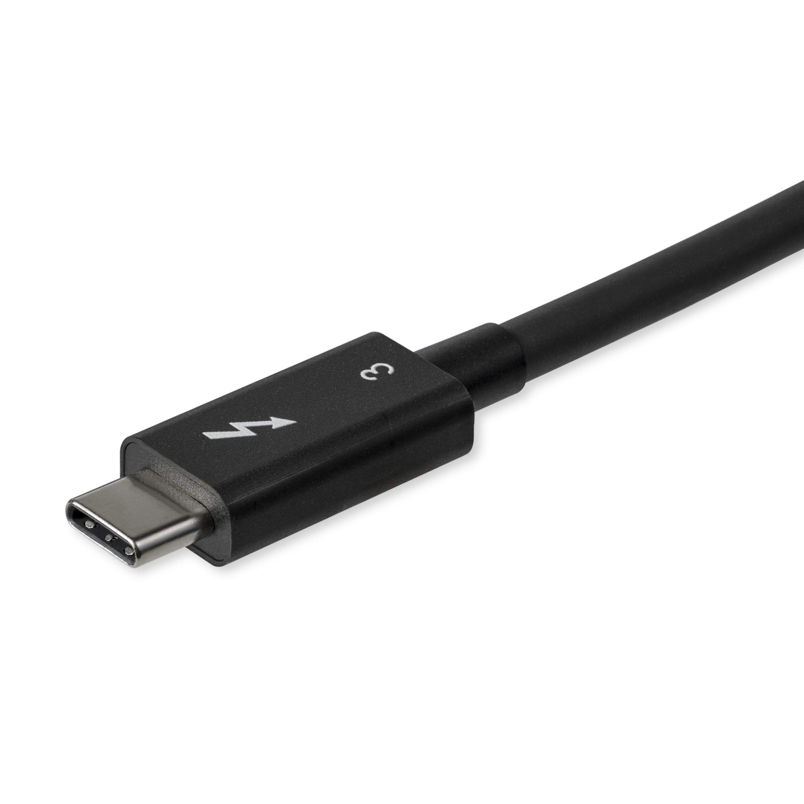 startech-com-c-ble-thunderbolt-3-vers-thunderbolt-3-0-8m-40-gbps-100w-noir-tblt3 image 2