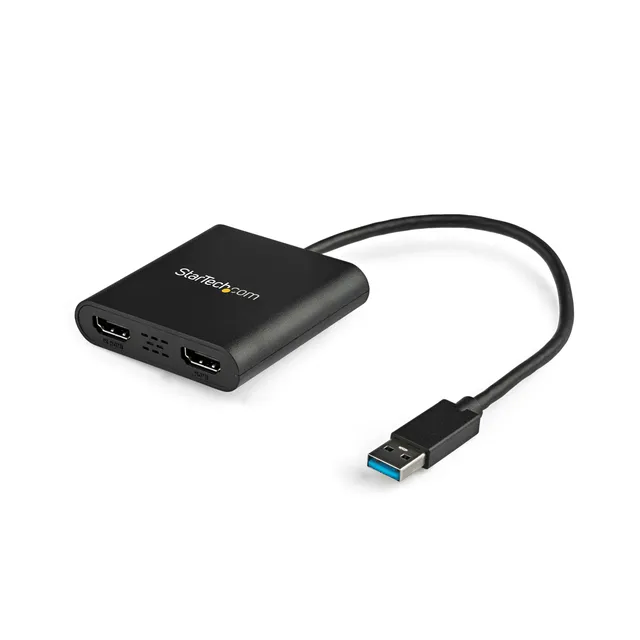 startech-com-st12mhdlan-adaptateur-usb-a-3-0-vers-double-hdmi-4k-30hz-1080p-60hz image 1