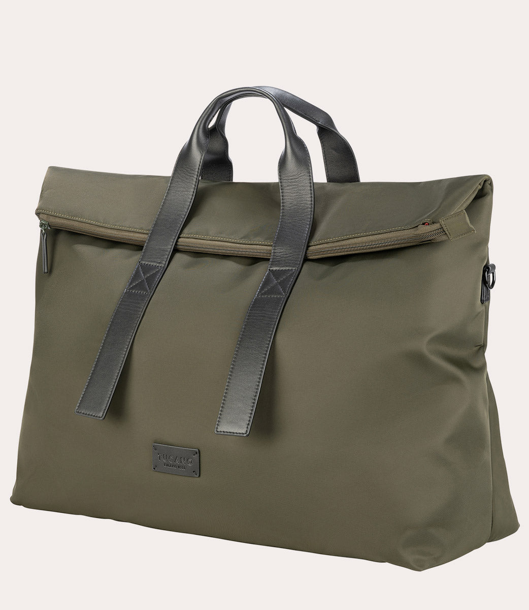 tucano-fold-weekender-bag-sac-de-voyage-nylon-recycl-et-cuir-15-6 image 3