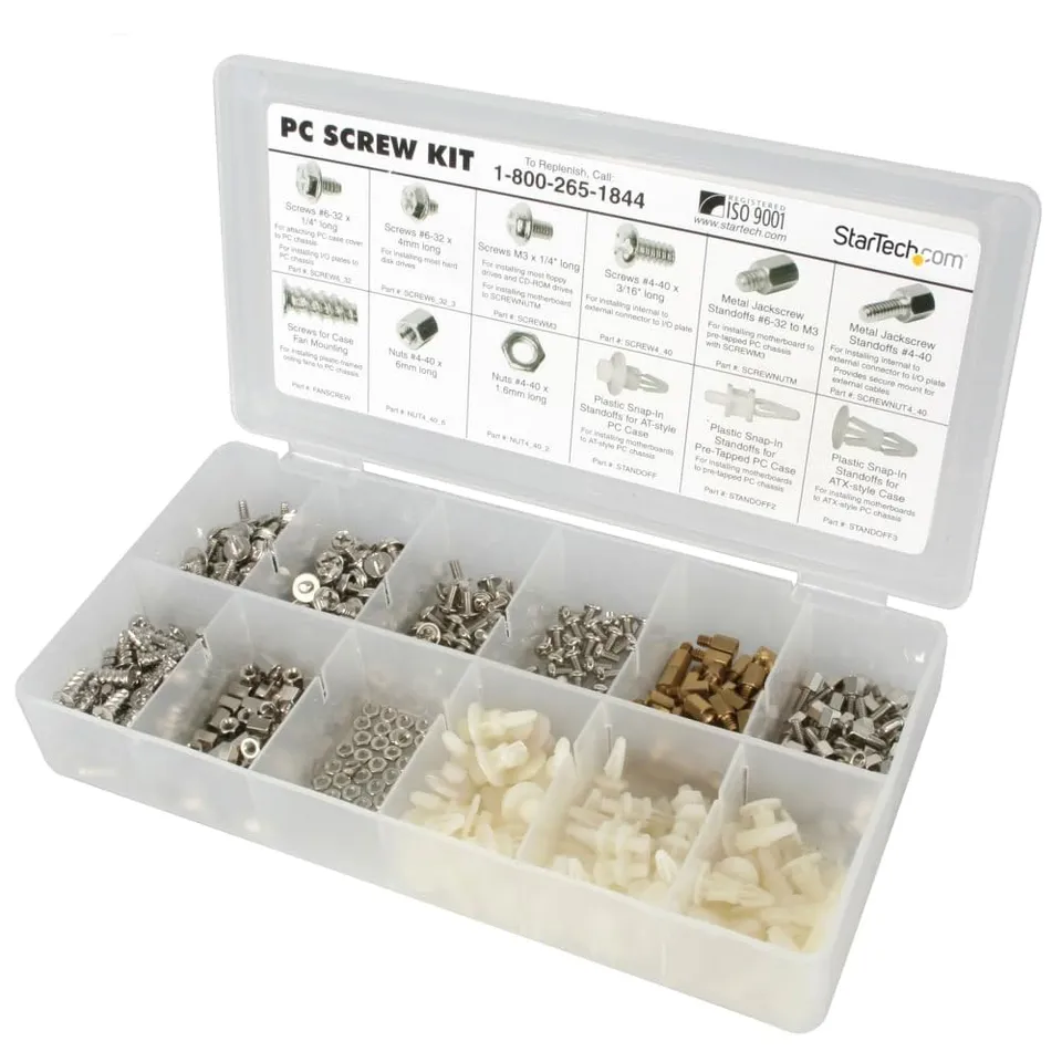 startech-com-kit-vis-d-ordinateur-assortiment-deluxe-pcscrewkit image 1