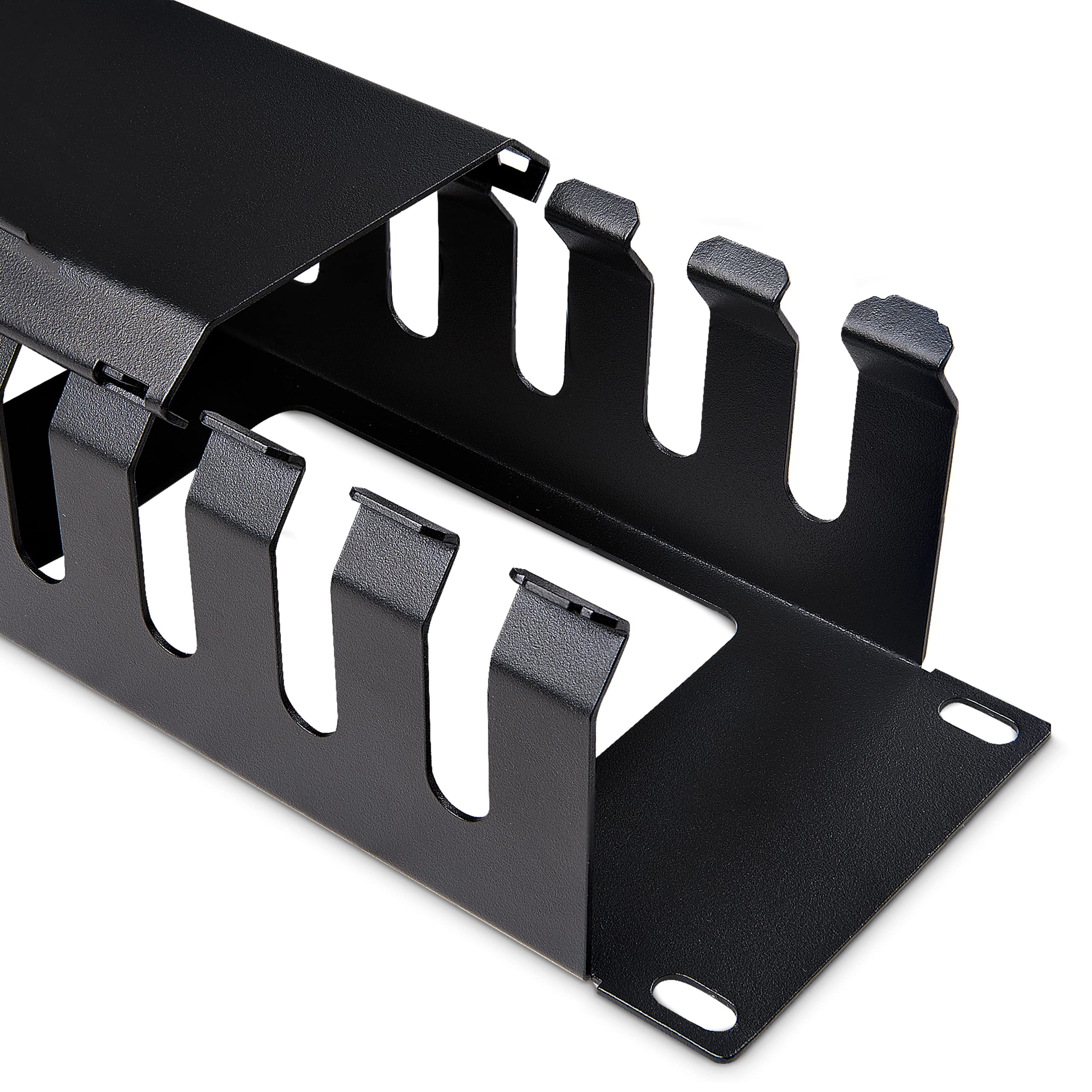 startech-com-goulotte-horizontale-doigts-2u-avec-couvercle-rack-19-pouces-acier image 5