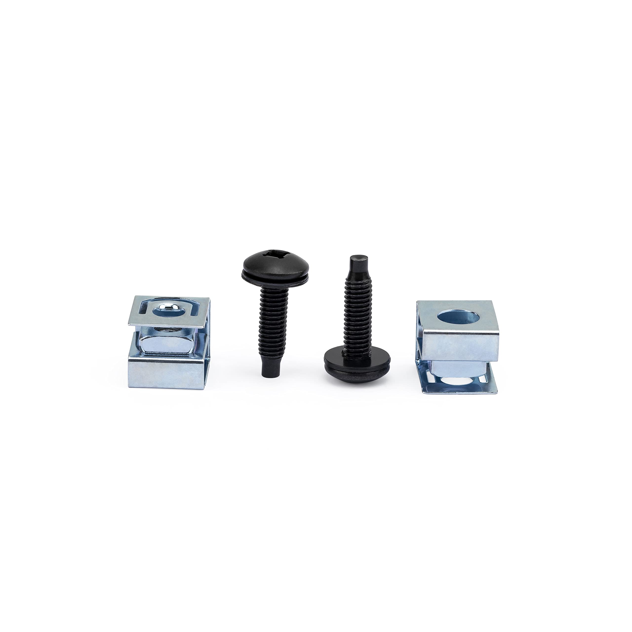 startech-com-lot-50-vis-10-32-19mm-et-crous-clip-pour-rack-19-noir-argent image 2